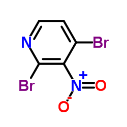2,4-二溴-3-硝基吡啶结构式