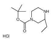(R)-4-N-BOC-2-乙基哌嗪盐酸盐结构式