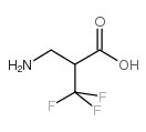 3-氨基-2-三氟甲基丙酸结构式