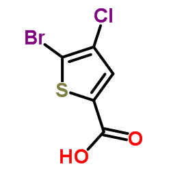 5-Bromo-4-chlorothiophene-2-carboxylic acid Structure