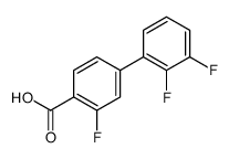 4-(2,3-difluorophenyl)-2-fluorobenzoic acid结构式