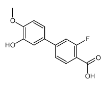 2-fluoro-4-(3-hydroxy-4-methoxyphenyl)benzoic acid Structure