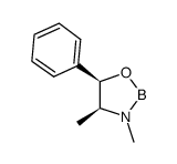 (4S,5R)-3,4-dimethyl-5-phenyl-1,3,2-oxazaborolidine结构式
