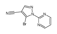5-溴-1-(2-嘧啶基)-1H-吡唑-4-甲腈结构式