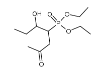 4-(Diethoxyphosphoryl)-5-hydroxyheptan-2-one结构式