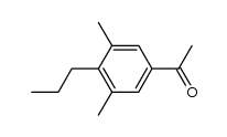 1-(3,5-dimethyl-4-propyl-phenyl)-ethanone结构式