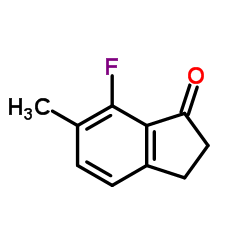 7-Fluoro-6-methyl-1-indanone结构式