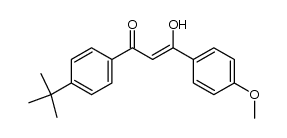 (Z)-1-(4-(tert-butyl)phenyl)-3-hydroxy-3-(4-methoxyphenyl)prop-2-en-1-one结构式