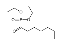 1-diethoxyphosphorylheptan-1-one结构式