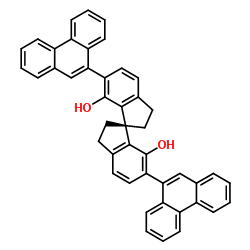 (R)-2,2'',3,3''-四氢-6,6''-二-9-菲基-1,1''-螺双 [1H-茚]-7,7''-二醇结构式