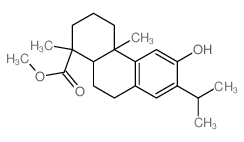 1-Phenanthrenecarboxylicacid, 1,2,3,4,4a,9,10,10a-octahydro-6-hydroxy-1,4a-dimethyl-7-(1-methylethyl)-,methyl ester, (1R,4aS,10aR)- structure
