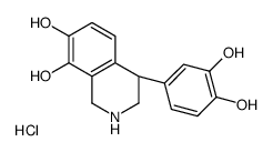 (4S)-4-(3,4-dihydroxyphenyl)-1,2,3,4-tetrahydroisoquinoline-7,8-diol,hydrochloride Structure
