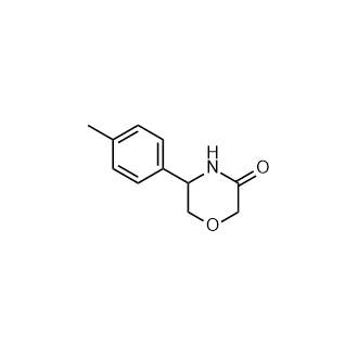 5-(对甲苯基)吗啉-3-酮结构式