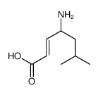 4-amino-6-methylhept-2-enoic acid结构式