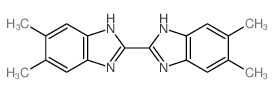 2,2'-Bi-1H-benzimidazole,5,5',6,6'-tetramethyl-结构式