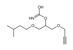 1-(Isopentyloxy)-3-(2-propynyloxy)-2-propanol carbamate structure