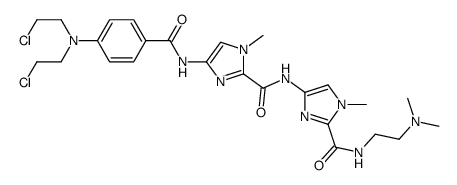 4-[[4-[[4-[bis(2-chloroethyl)amino]benzoyl]amino]-1-methyl-imidazole-2-carbonyl]amino]-N-(2-dimethylaminoethyl)-1-methyl-imidazole-2-carboxa mide Structure