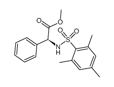 methyl (S)-α-(((2,4,6-trimethylphenyl)sulfonyl)amino)benzeneacetate Structure