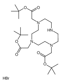 Tri-tert-butyl 1,4,7,10-Tetraazacyclododecane-1,4,7-triacetate Hydrobromide Structure