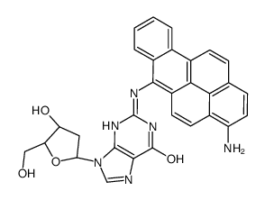 6-(deoxyguanosin-N(2)-yl)-3-aminobenzo(a)pyrene结构式