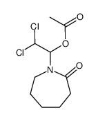 2,2-dichloro-1-(2-oxoazepan-1-yl)ethyl acetate结构式
