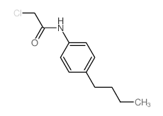 N-(4-丁基苯基)-2-氯乙酰胺结构式