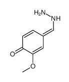 4-(hydrazinylmethylidene)-2-methoxycyclohexa-2,5-dien-1-one结构式