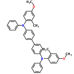 N,N'-双(4-甲氧基-2-甲基苯基)-N,N'-二苯基联苯胺结构式