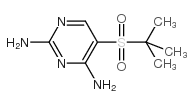 5-(叔丁基磺酰基)嘧啶-2,4-二胺结构式