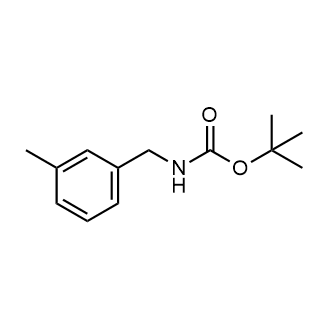 (3-甲基苄基)氨基甲酸叔丁酯结构式