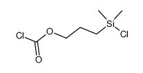 chloro[γ-(chlorocarbonyloxy)propyl]dimethylsilane Structure
