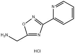 (3-(吡啶-2-基)-1,2,4-噁二唑-5-基)甲胺盐酸盐结构式