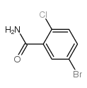 5-溴-2-氯苯甲酰胺结构式