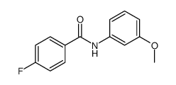 4-Fluoro-N-(3-methoxyphenyl)benzamide结构式