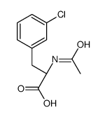 (2S)-2-acetamido-3-(3-chlorophenyl)propanoic acid结构式