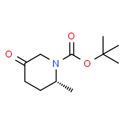 (2R)-2-甲基-5-氧哌啶-1-甲酸叔丁酯结构式
