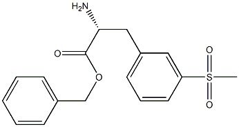 benzyl (R)-2-amino-3-(3-(methylsulfonyl)phenyl)propanoate Structure