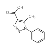 5-Methyl-1-phenyl-1H-[1,2,3]triazole-4-carboxylic acid Structure