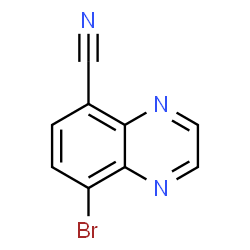8-溴喹喔啉-5-甲腈结构式