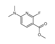 methyl 6-dimethylamino-2-fluoropyridine-3-carboxylate Structure