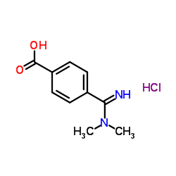 4-[(Dimethylamino)iminomethyl]benzoic acid monohydrochloride Structure