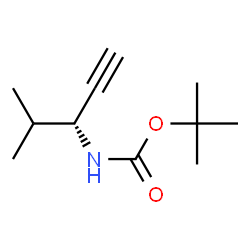 Carbamic acid, [(1R)-1-(1-methylethyl)-2-propynyl]-, 1,1-dimethylethyl ester Structure