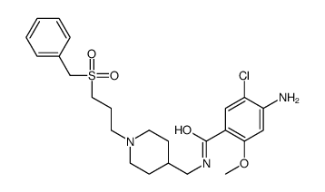 4-amino-N-[[1-(3-benzylsulfonylpropyl)piperidin-4-yl]methyl]-5-chloro-2-methoxybenzamide Structure