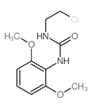 Urea, 1-(2-chloroethyl)-3-(2,6-dimethoxyphenyl)- Structure