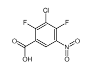 3-chloro-2,4-difluoro-5-nitrobenzoic acid Structure