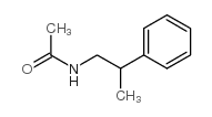 N-(2-苯基丙基)-乙酰胺结构式