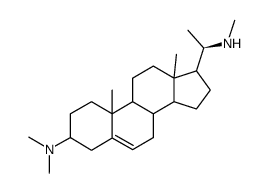 (20S)-3β-(Dimethylamino)-20-methylaminopregn-5-ene Structure