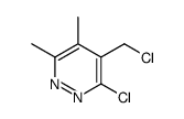 3-chloro-4-(chloromethyl)-5,6-dimethylpyridazine Structure