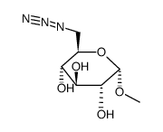 Methyl 6-azido-6-deoxy-alpha-D-glucopyranoside结构式