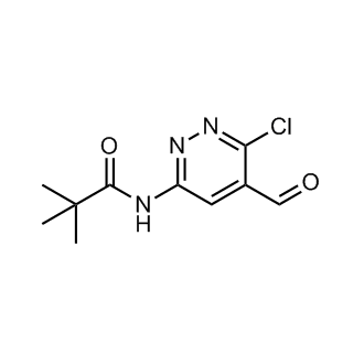 N-(6-氯-5-甲酰基哒嗪-3-基)新戊酰胺结构式